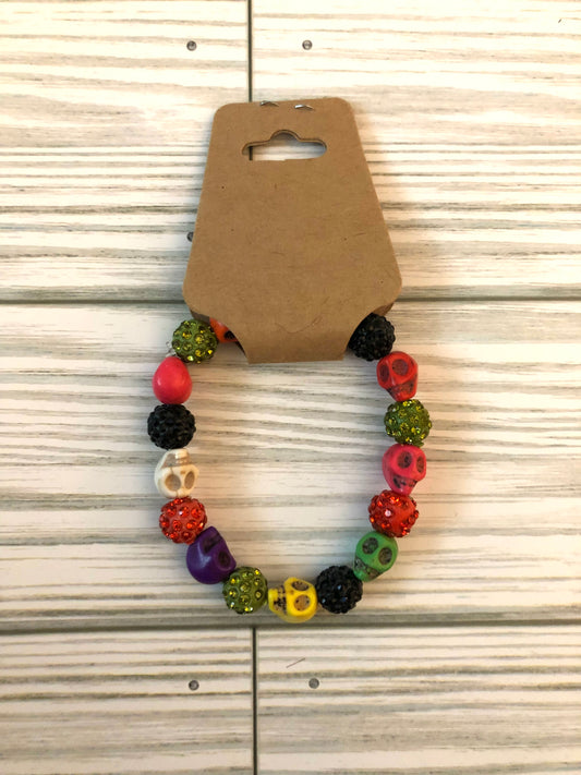 Rainbow Skulls Bracelet