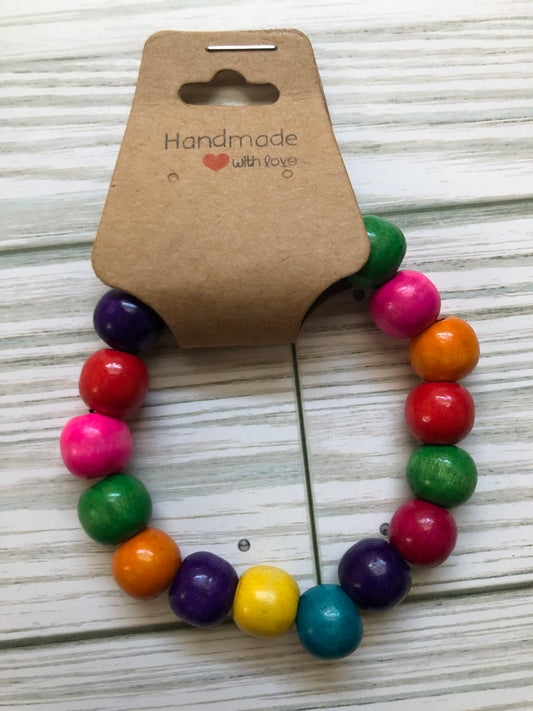 Painted Beads Bracelet