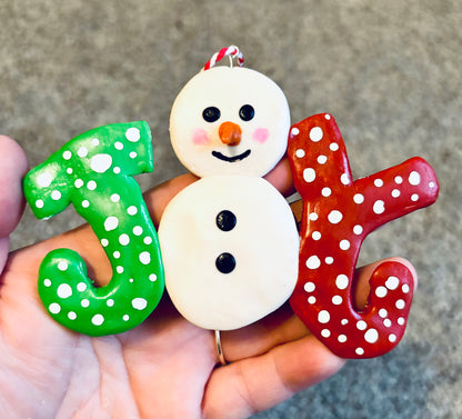 Snowman Joy Ornament