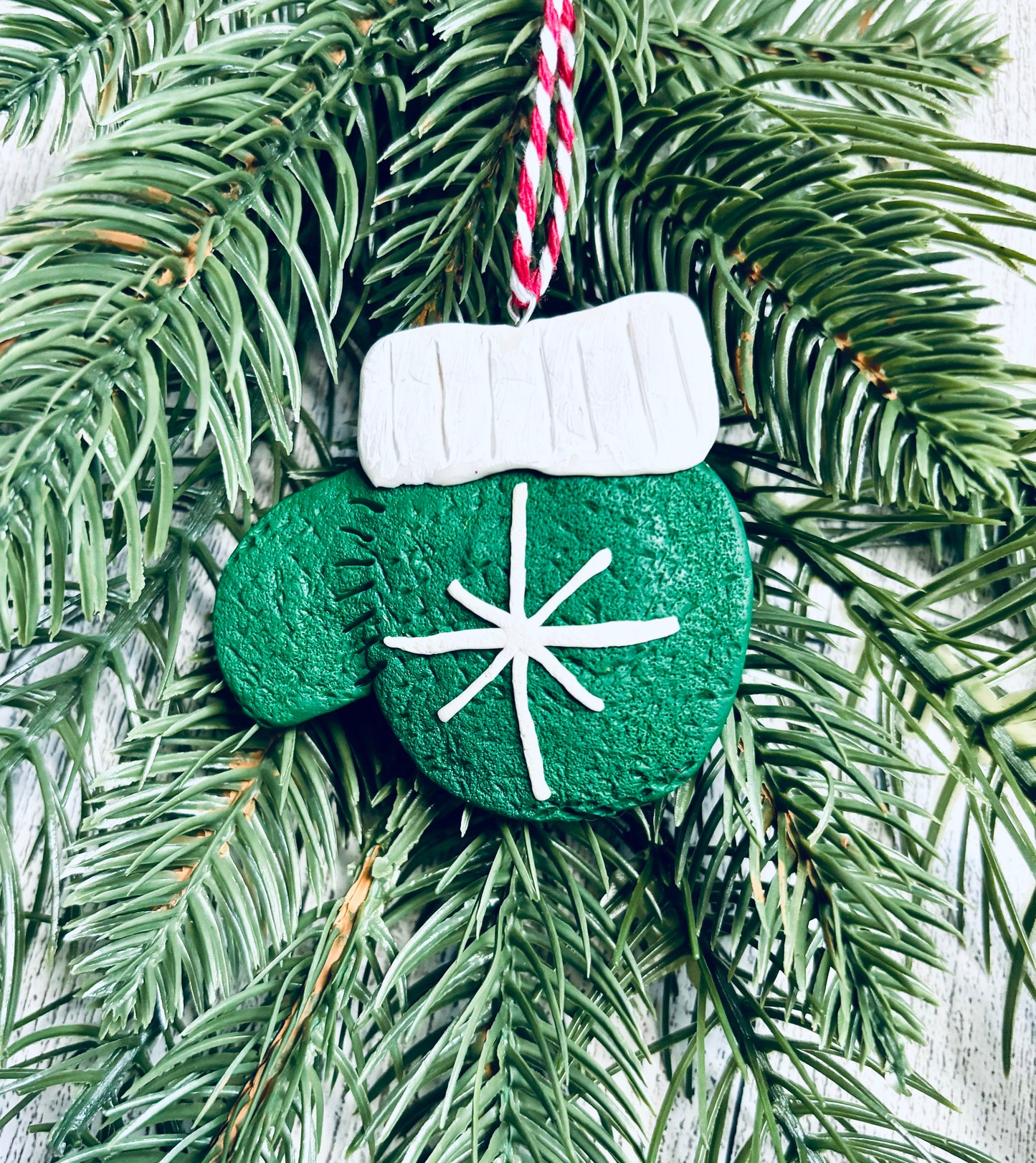 Winter Green Mitten Ornament