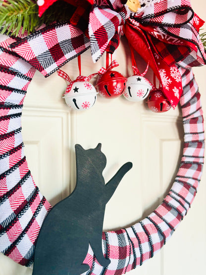 Jingle Kitty Wreath