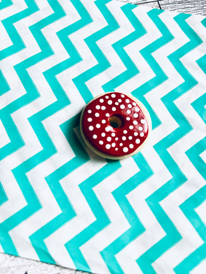 Christmas Donut Magnet- Red