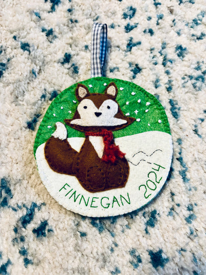 A Fox’s Holiday Ornament