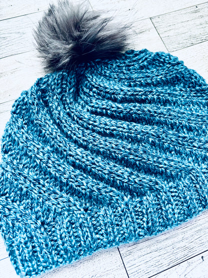 Swirling Frost Hat