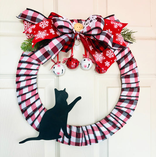 Jingle Kitty Wreath