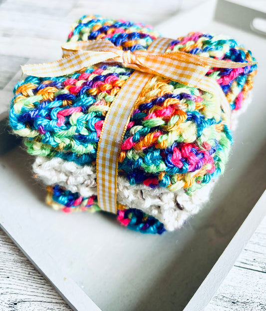 Sprinkles & Cream Dishcloth Set