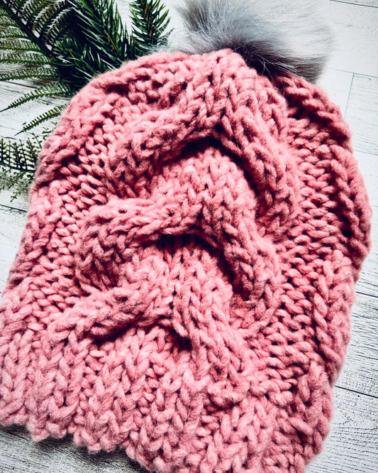 Blush of Dawn Chunky Hat