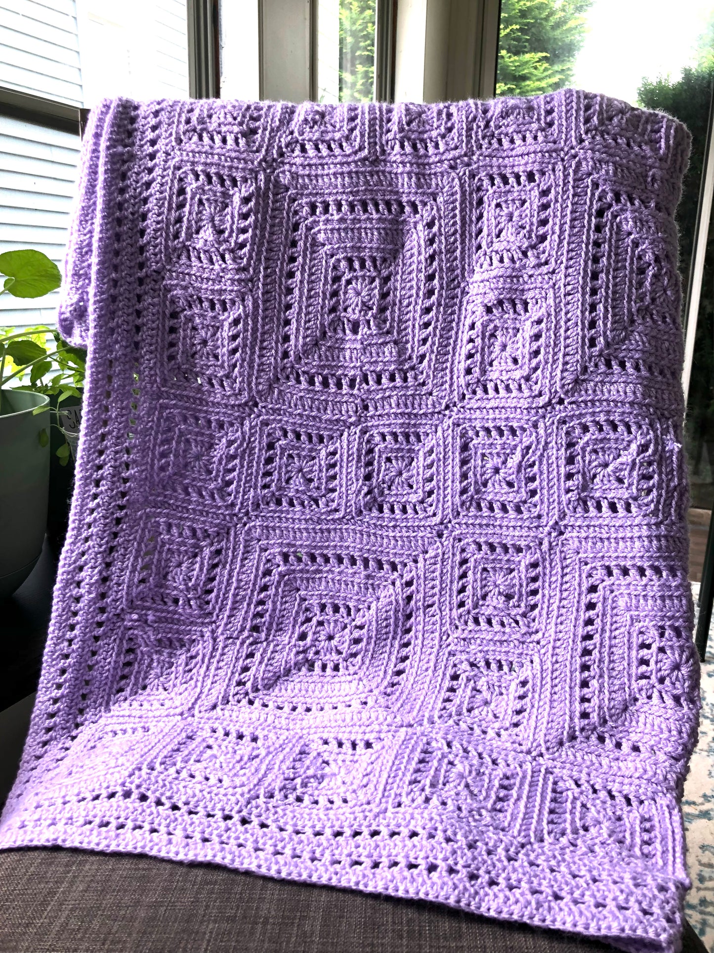 Lavender Love Blanket