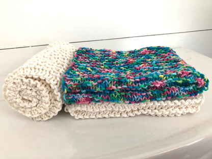 Rainbow and Clouds Washcloth Set