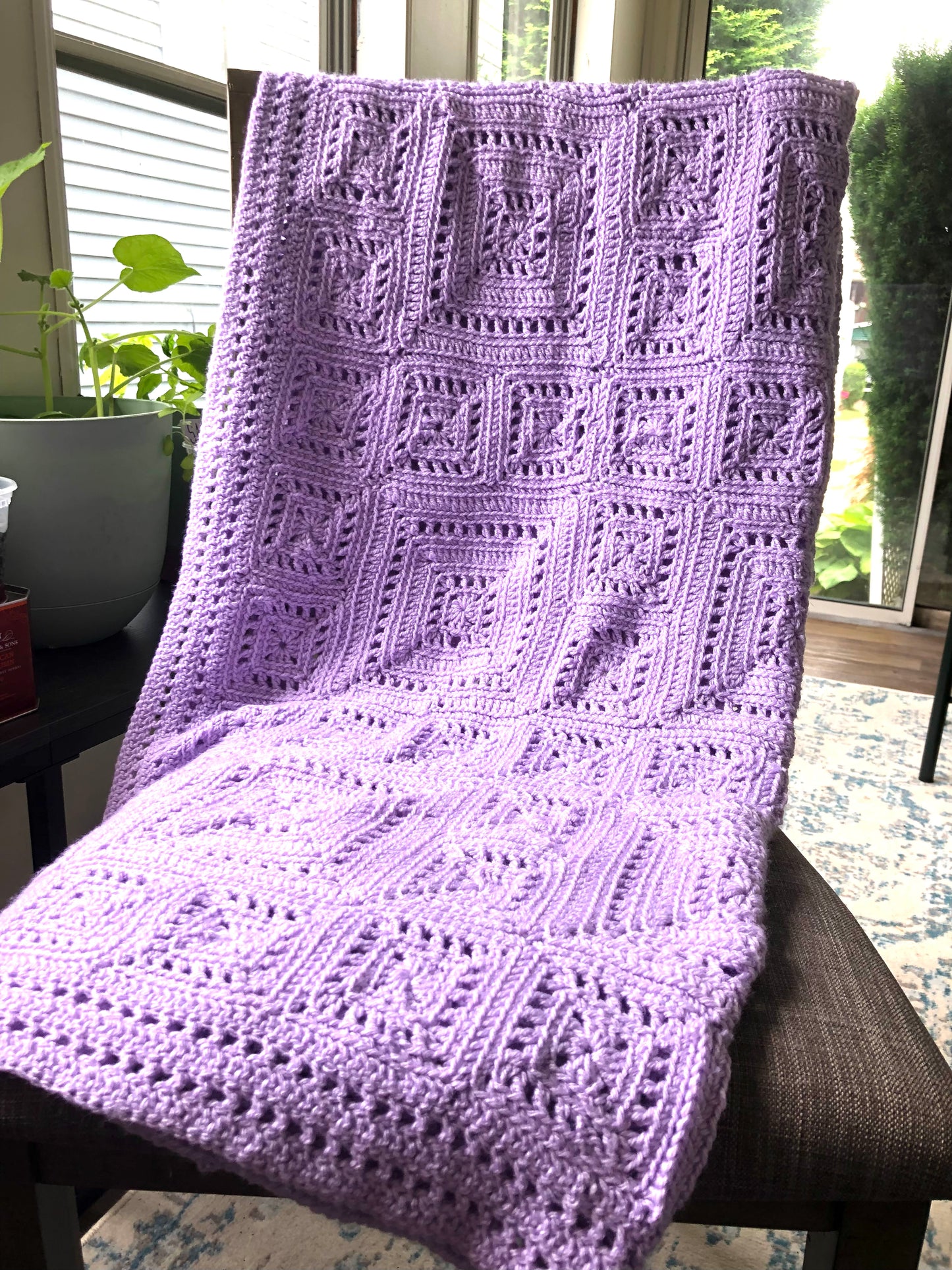 Lavender Love Blanket